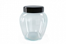 Glass storage jar "Avena Drop" 0,72 L